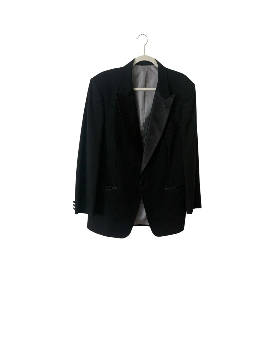 Dior Black Tuxedo Jacket with Satin Peak Lapels